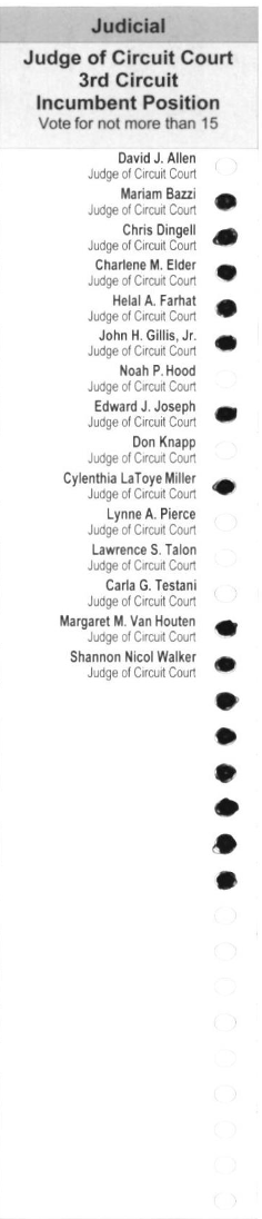 Primary-style BMD ballot example 1